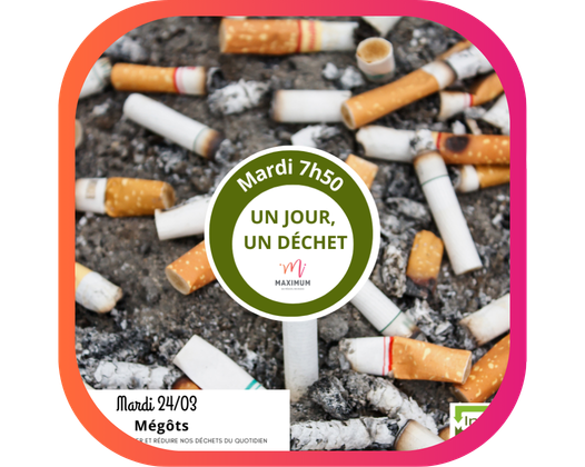 LES MÉGOTS DE CIGARETTE