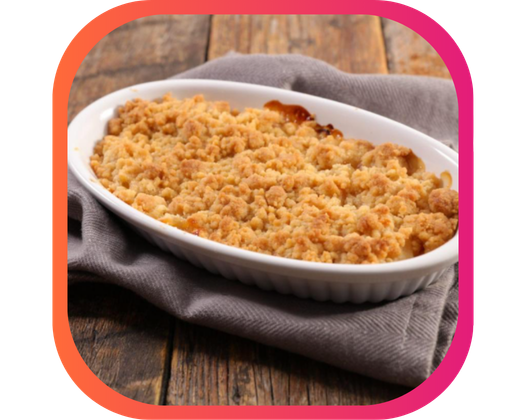 CRUMBLE DE COURGE MUSCADE ET PATATE DOUCE