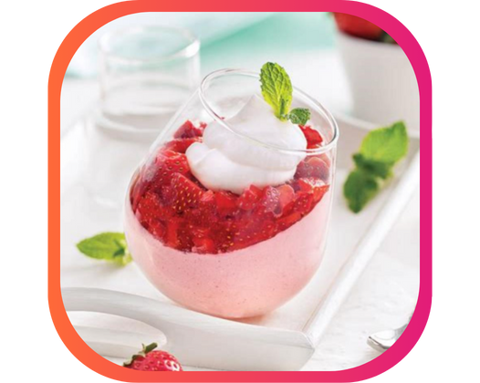 MOUSSE AUX FRAISES ET CHOCOLAT BLANC