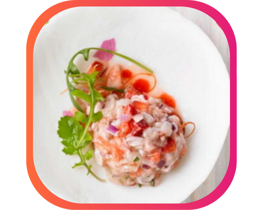 CEVICHE DE CREVETTES AUX FRAISES