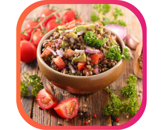 SALADE DE LENTILLES AUX LARDONS