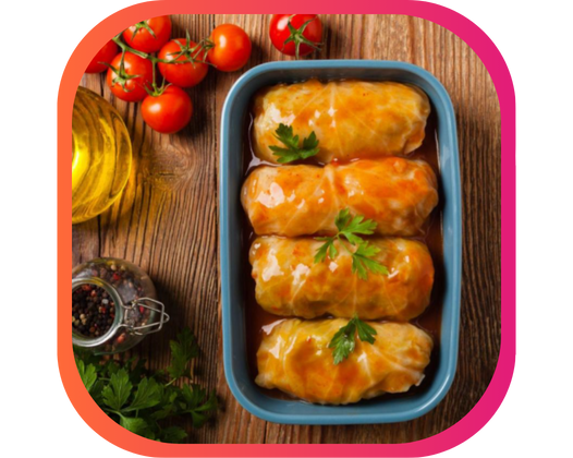 CHOU FARCI À LA VIANDE ET AUX LÉGUMES