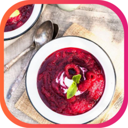 RECETTE FRAÎCHEUR - SOUPE FROIDE DE BETTERAVE AUX FRAMBOISES